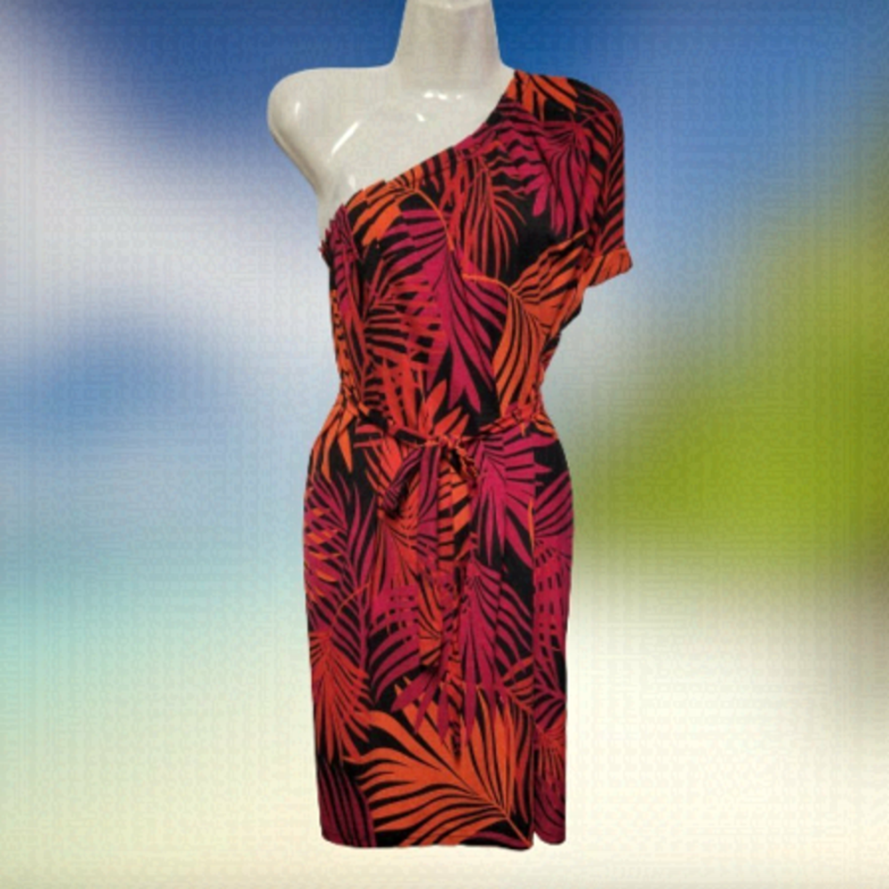 Sexy Dress One Shoulder Summer Beach Holiday Party Dress- One Size